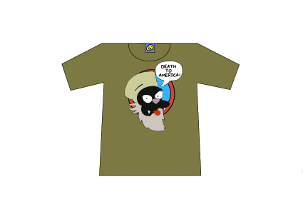 [image:Osama Bin Scratchy T-shirt]