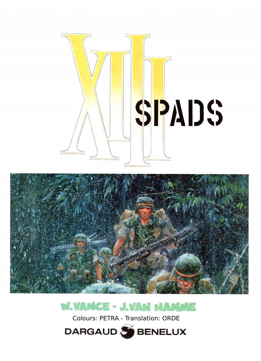 XIII - SPADS, Frontispiece