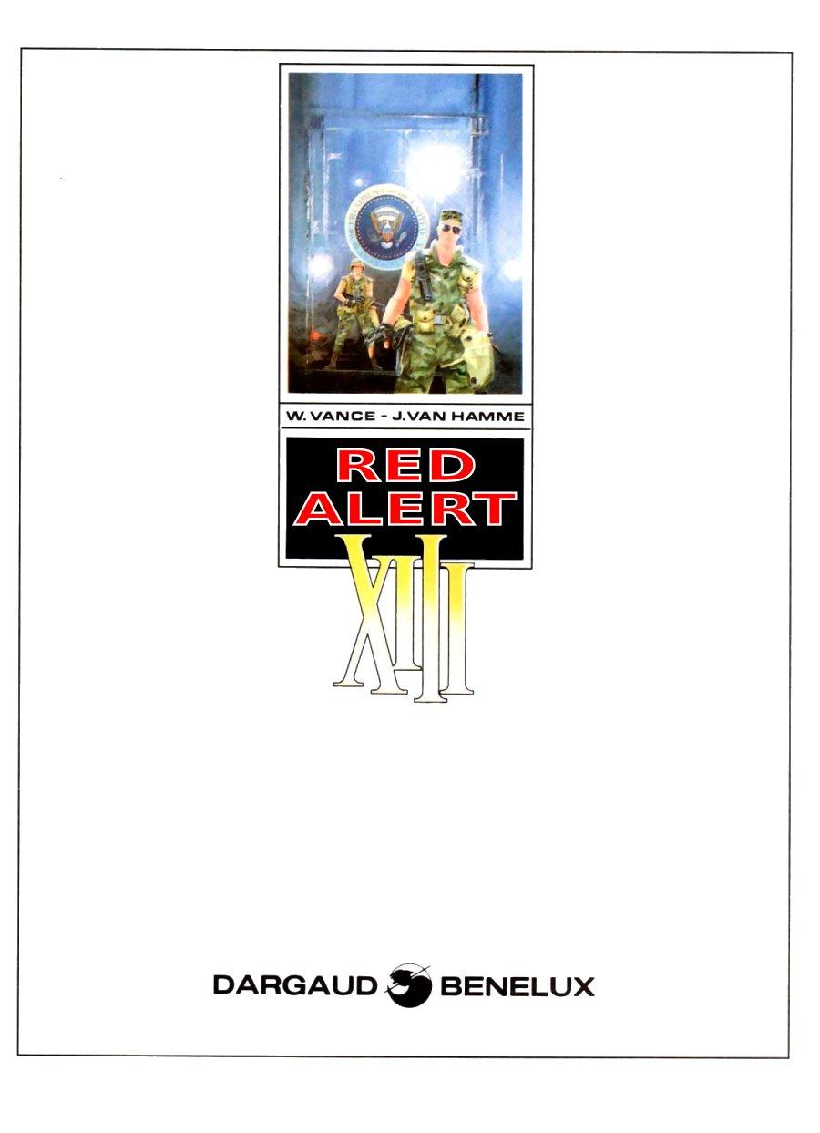 XIII - Red Alert, Frontispiece